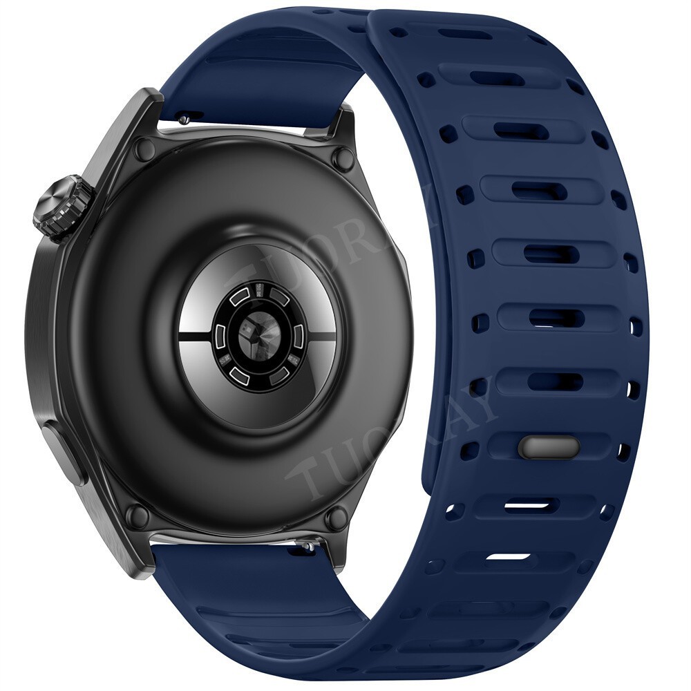 22mm Magnetic Silicone Watch Strap Band For Amazfit GTR 4 3 47mm Bip 6 Bracelet