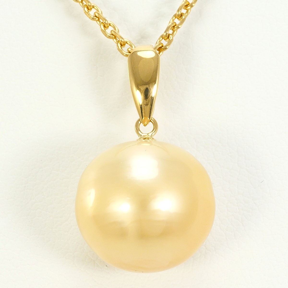 K18 18k gold Necklace South Sea Pearl 6.6g 40cm Free shipping Used