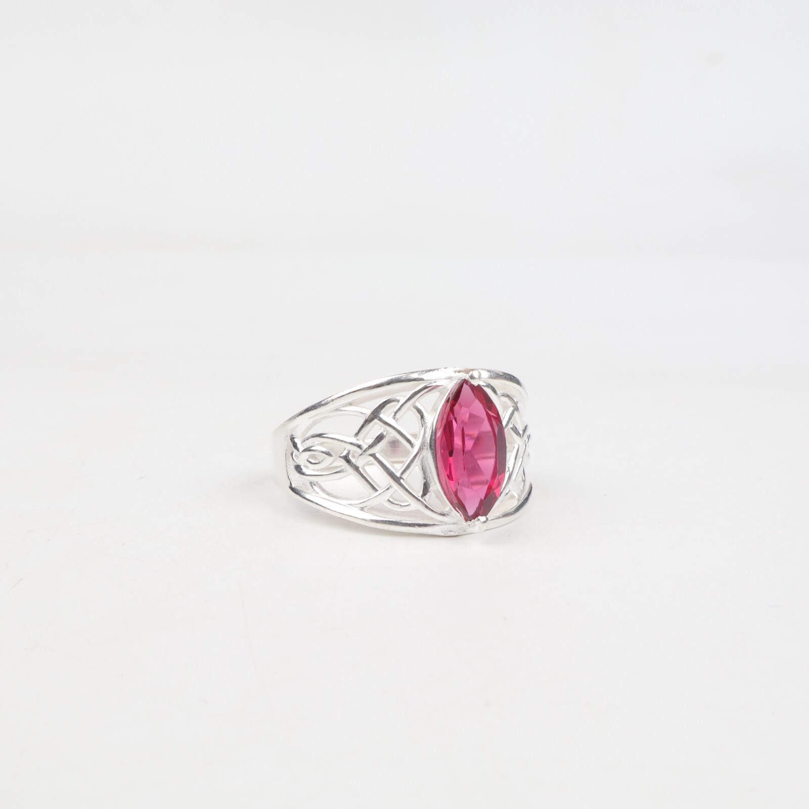 Women Gift Pink Rubellite Gemstone 925 Sterling Silver Jewelry Handcrafted Ring