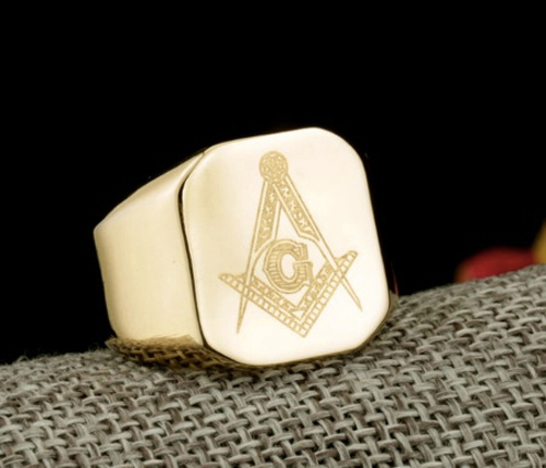 Freemasonry Shack Free Mason Ring Choose(1)Steel Black Silver Gold Masonic Rings
