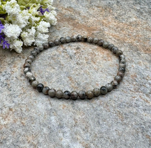 5pcs Yooperlite 4mm Beads UV Reactive Flame Stone Glowing Healing Reiki Bracelet