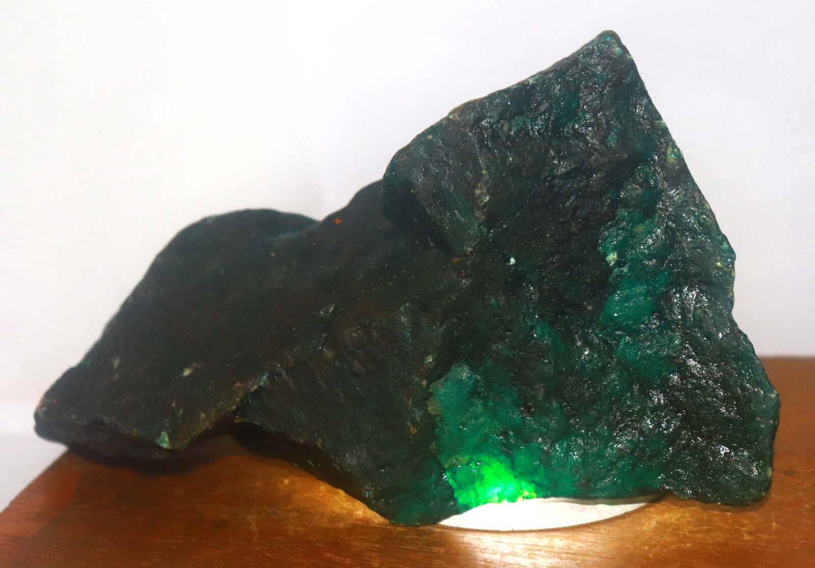 DYED 8000 Ct Certified Colombian Green Emerald Rough Uncut Dyed Gems Huge Rough