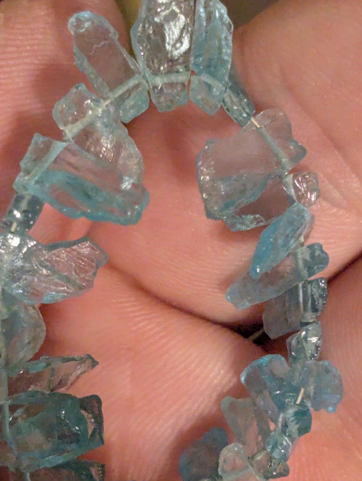 Light Blue sky apatite Crystal Bracelet 5.5 In