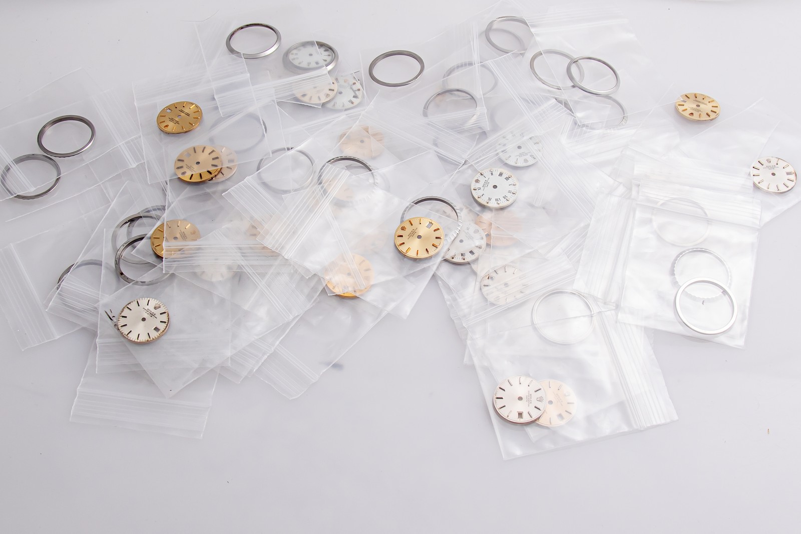 Genuine Rolex Datejust Watch Dial Lot – Free Rolex Stainless Bezel With Purchase
