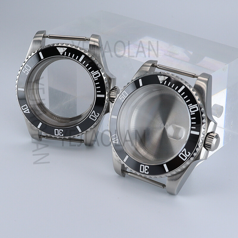 40mm Mechanical watch case Ceramic Rings Fit Nh 35 Nh36 Nh 38 Eta 2824 Movement