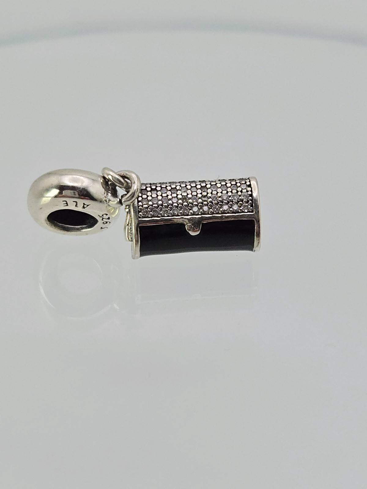 Authentic Pandora Silver purse Clutch Bag dangle Charm
