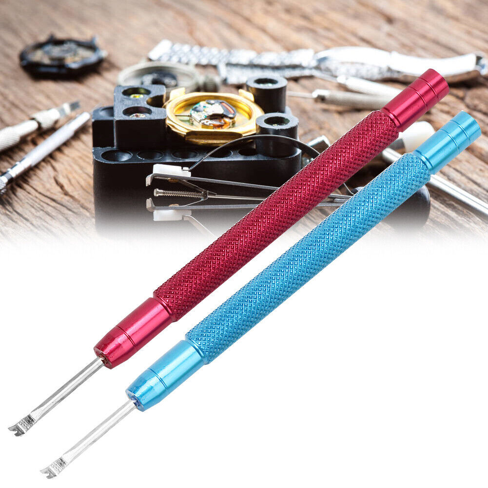 2Pcs Metal Precision Watch Hand Remover Pin Lever Replace Watchmaker Repair Tool