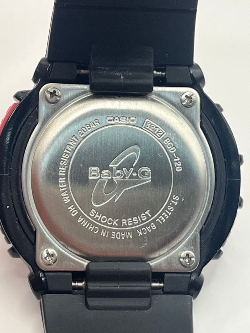 CASIO Baby-G BGD-120, reverse LCD display, battery replaced, excellent condition