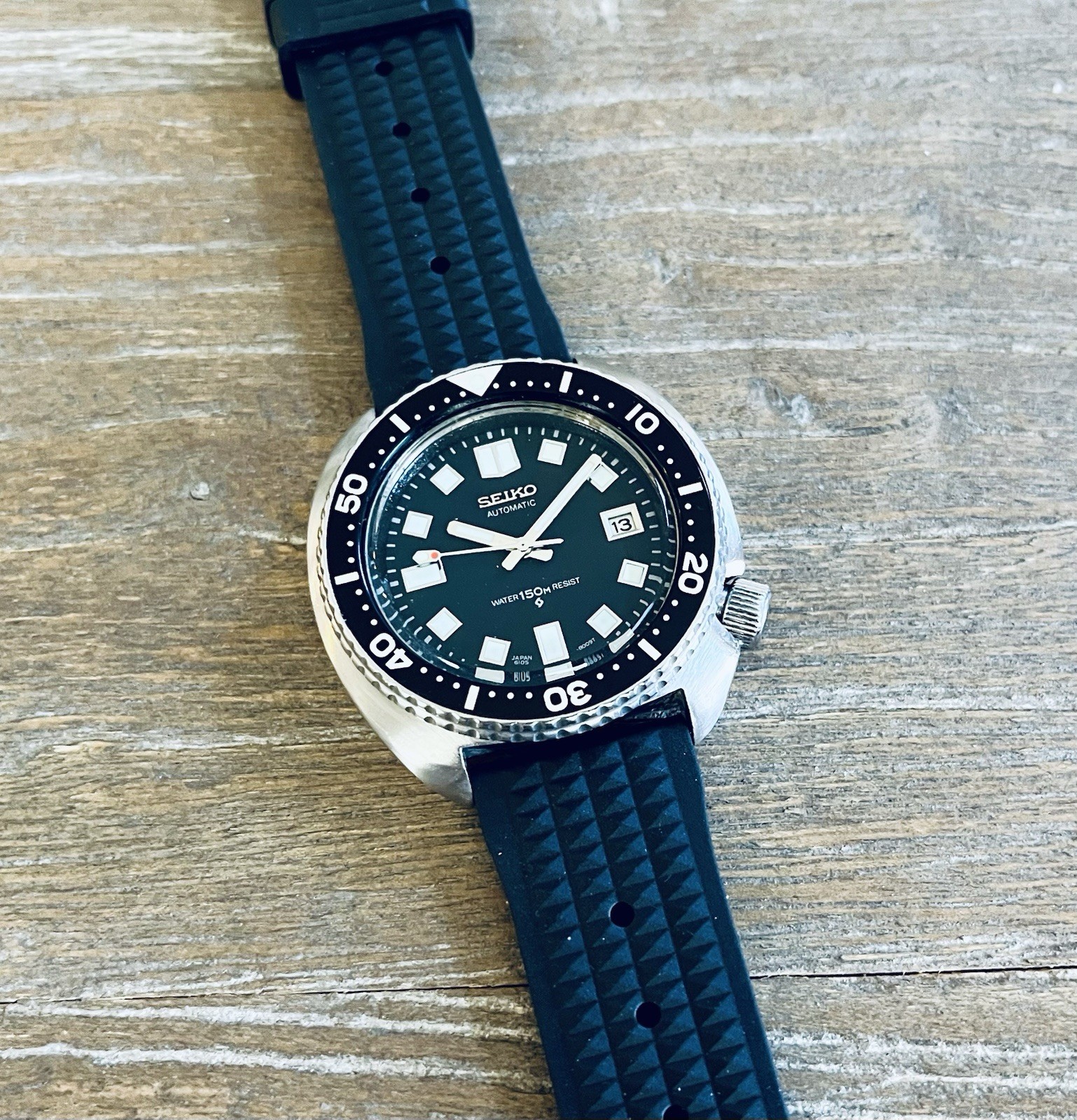 1987 SEIKO”TURTLE”DIVER WATCH-6309-7049 HOMAGE TO 6105 “CAPT WILLARD” APOCALYPSE