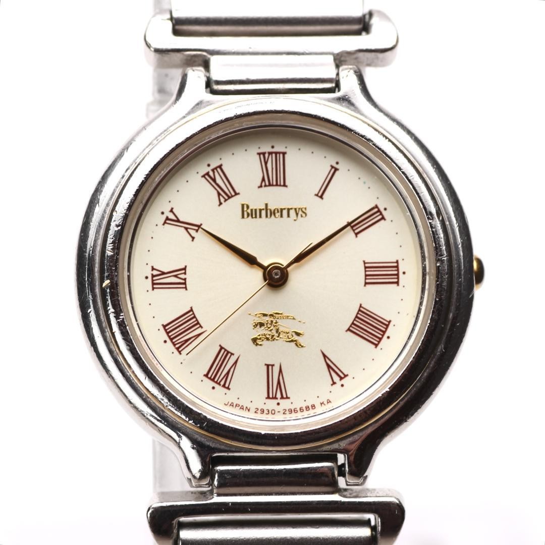 Burberry Ladies’ Wristwatch Vintage Old Logo Roman Dial