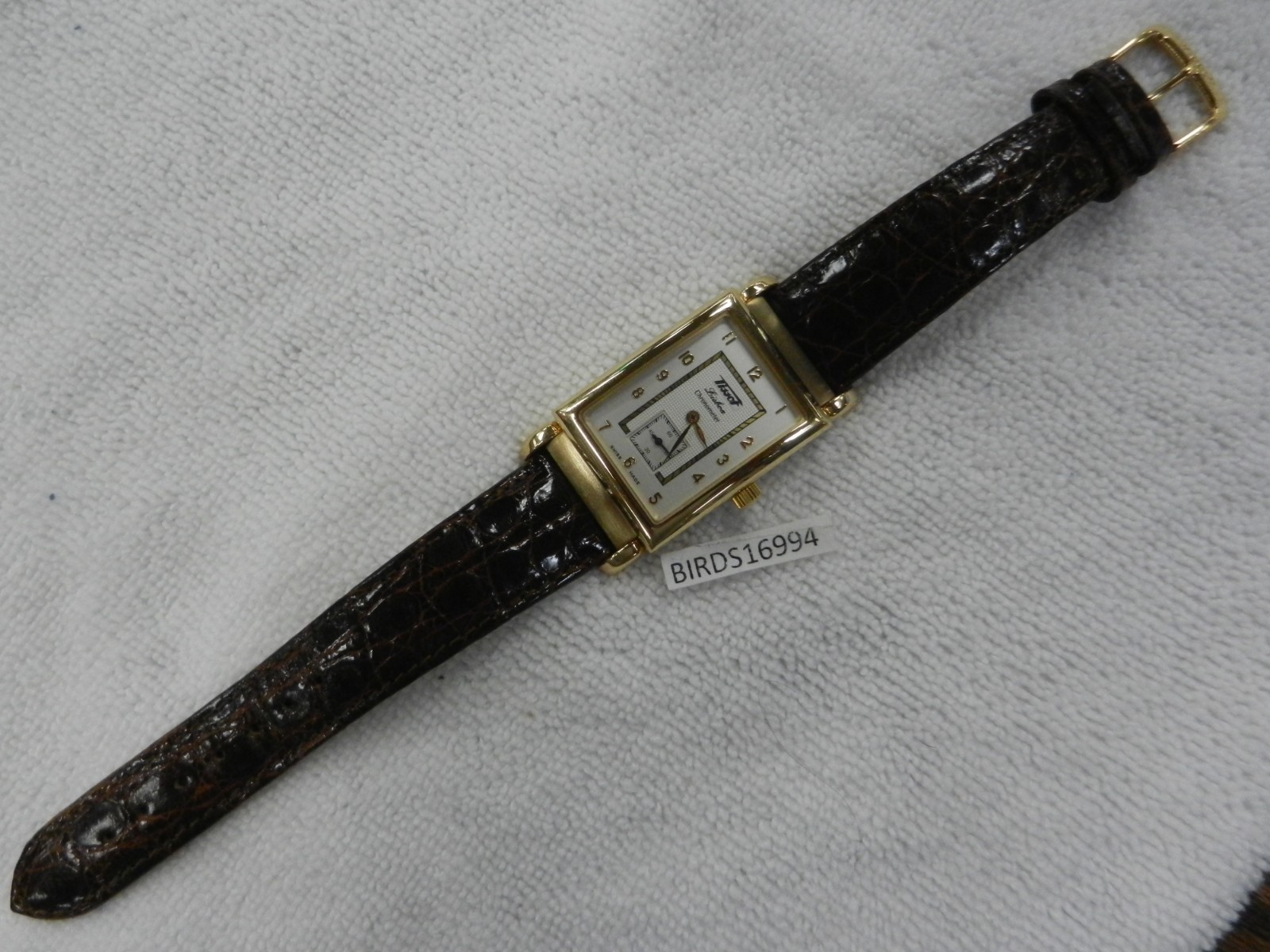 LIMITED EDITION MENS TISSOT 18K GOLD LISBOA CHRONOMETER MENS WATCH H 694.333