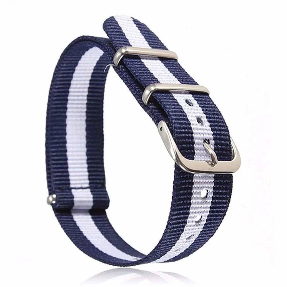 High Quality Nylon Canvas Watch Band Single Pass Sports Strap 18 20mm Universal
