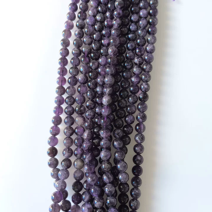 10 Strand Natural Amethyst Stone Round Spacer Loose Beads 10mm Jewelry SWC0