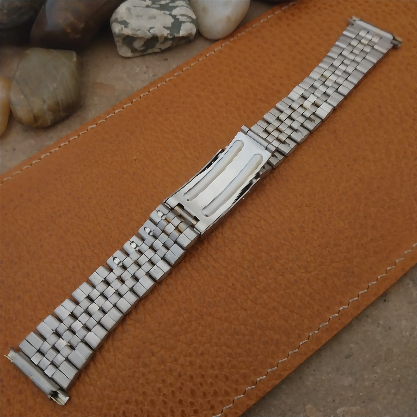 16mm 18mm 19mm 20mm Yellow Gold-Tone & Stainless Steel Jubilee Unused Watch Band