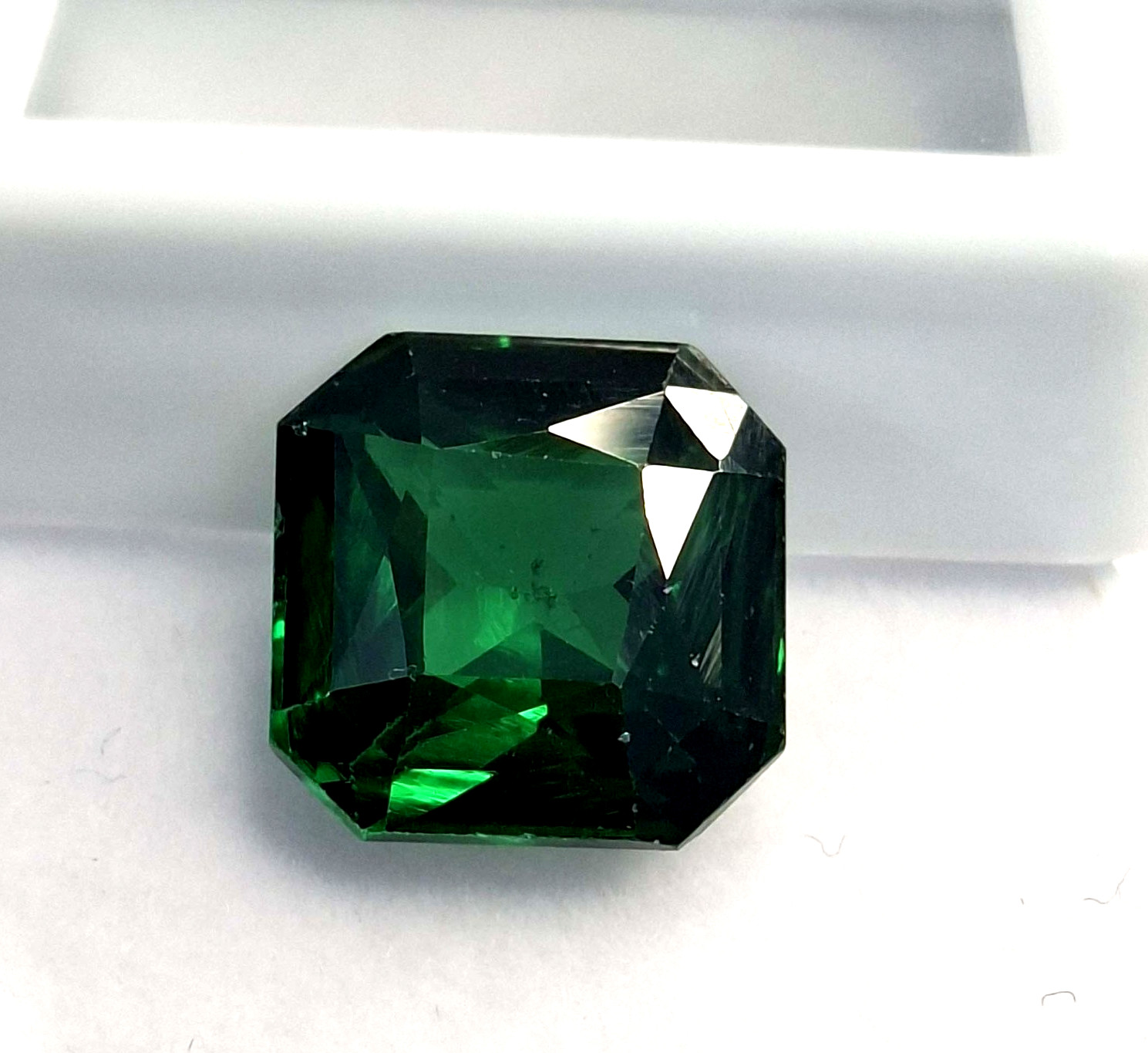 Natural Fabulous Green Tsavorite Asscher Cut 10-12 Ct Loose EGL Gemstone RK797