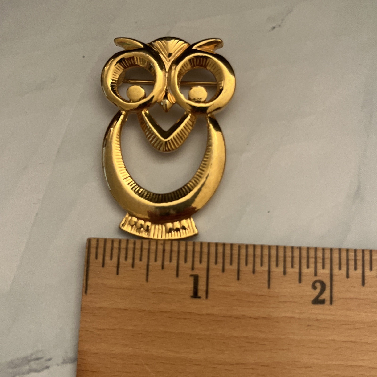 Vintage Avon “Wise Eyes” Owl Brooch Pin, originally released circa 1990