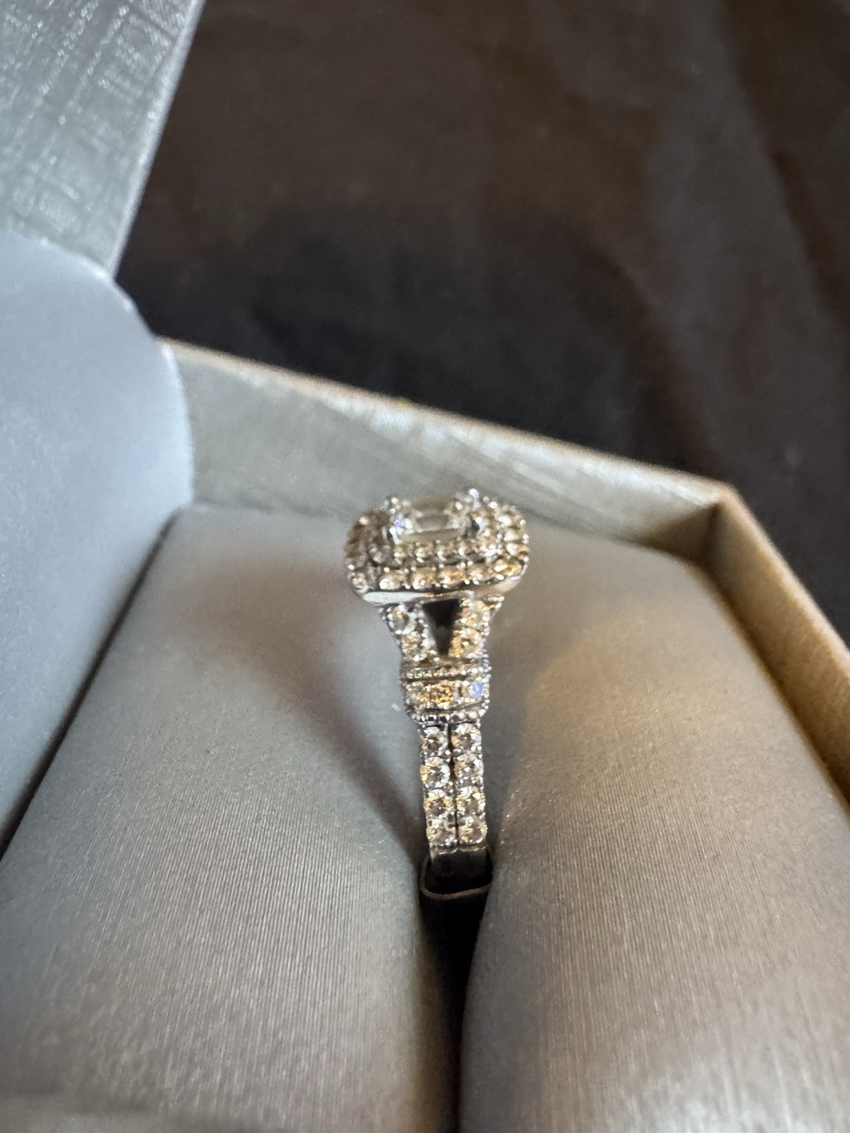 Zales Celebration Diamond Engagement Ring Size 6 1/2 1.19 CTTW 14K White Gold