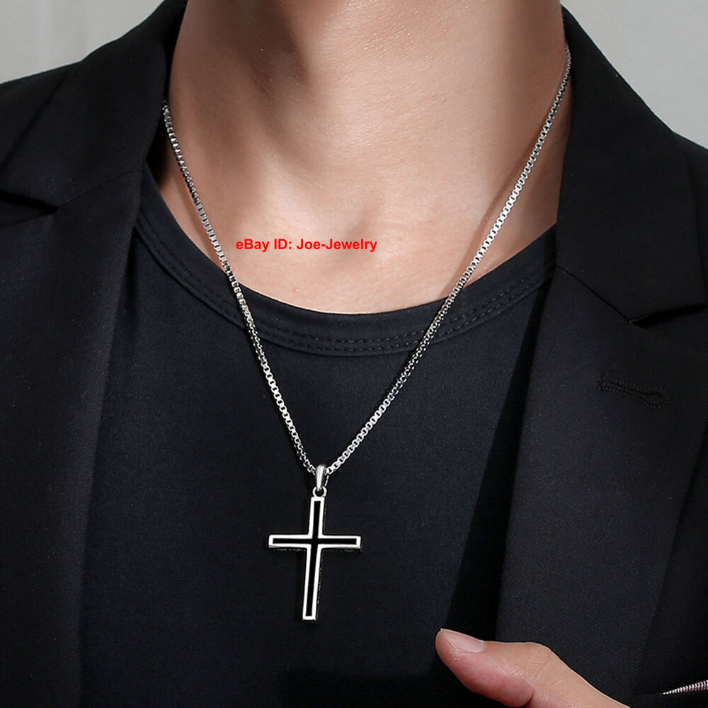 Solid 999 Fine Silver Necklace 3MM Box Link Women Men Chain 30-32g 28inch