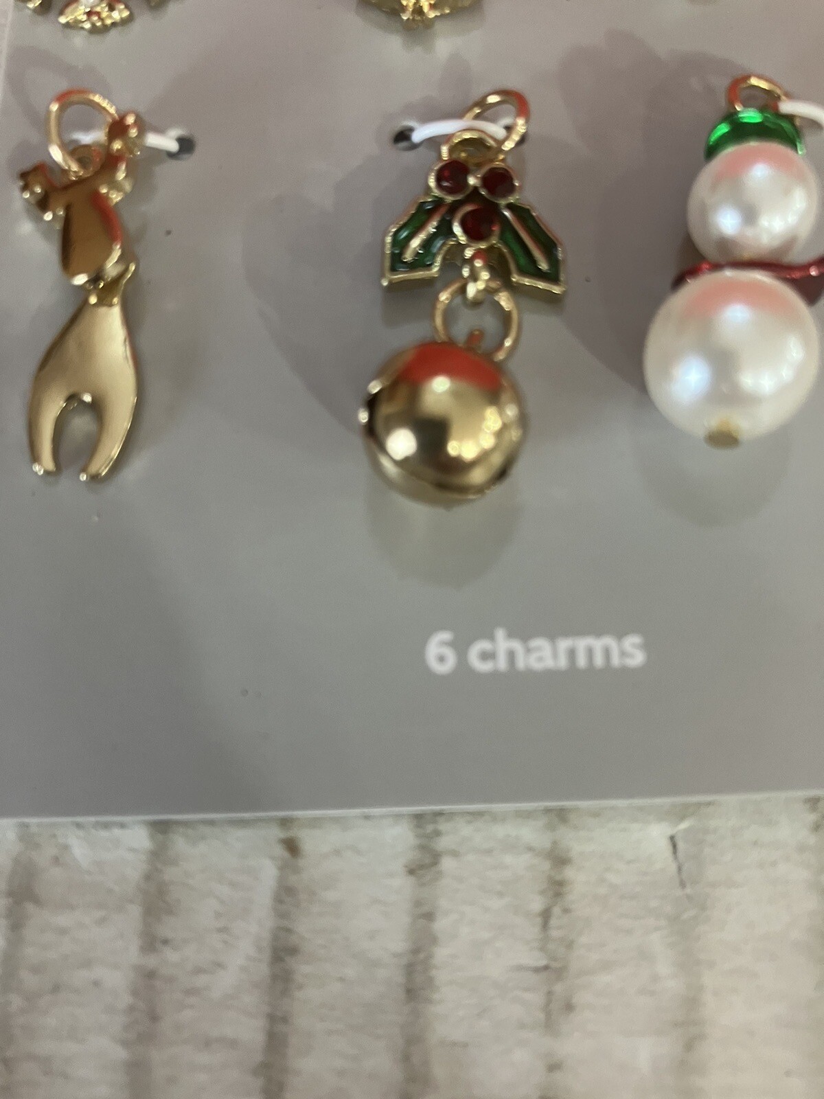 Hildie & Jo Christmas Holiday Charms 6 Total. DWK
