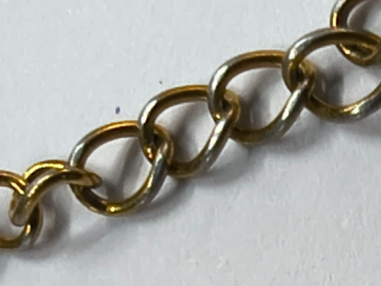 2 Gold Herringbone Bracelets 18K Gold Plated 22.5cm & Gold Tone 17.5cm