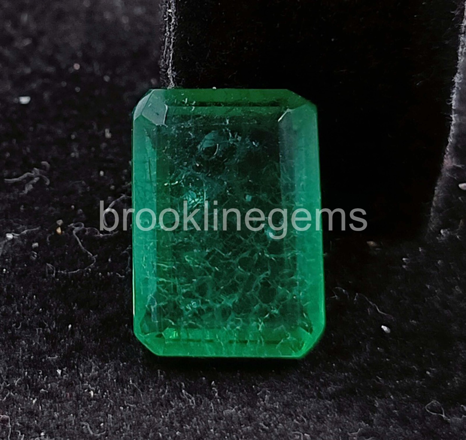 7.00 Ct Natural Green Emerald Certified Colombian Loose Gemstone 24N