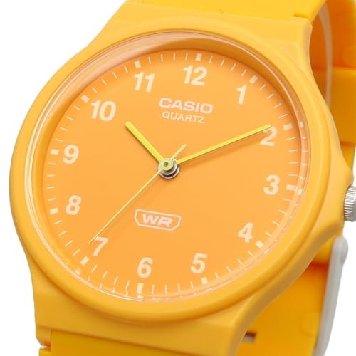 CASIO MQ-24B-9B Analog Watch Orange Yellow Biomass Band