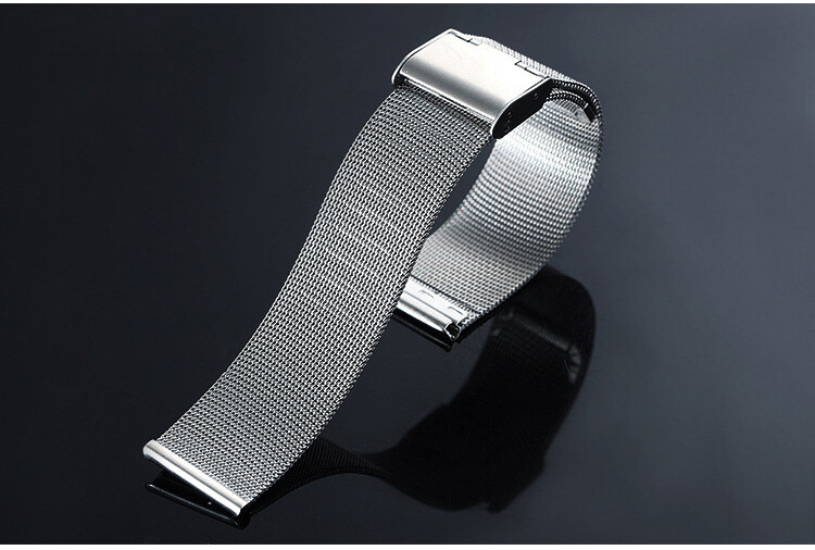 304 Ultra-thin Stainless Steel Watch Band Milanese Fine Line Mesh Strap 8mm-24mm