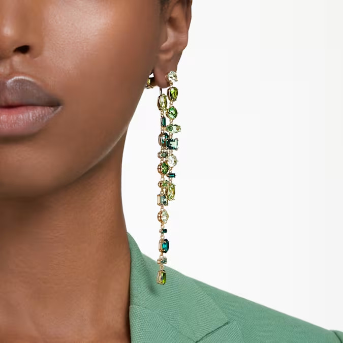 Swarovski Gema drop earrings Mixed cut