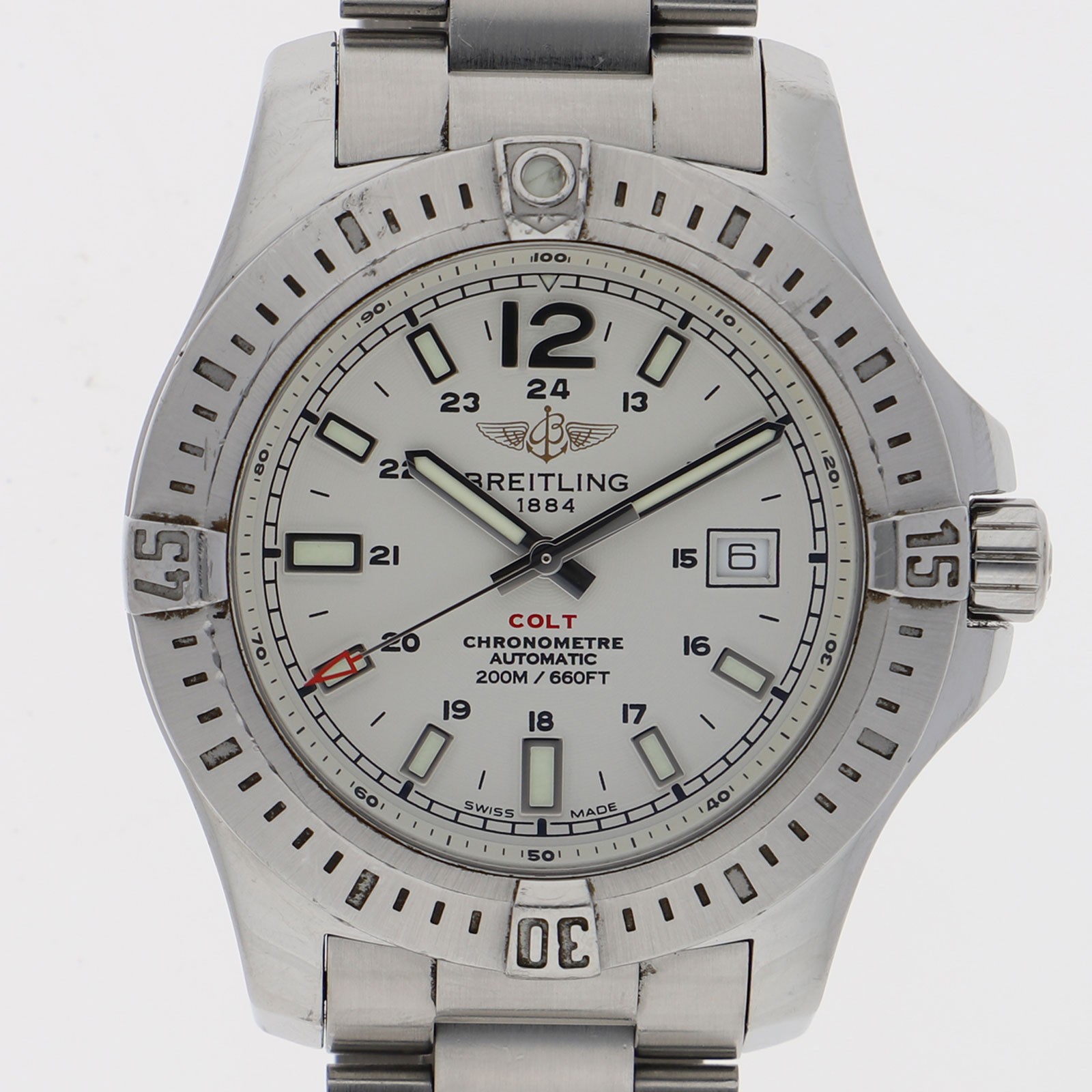 BREITLING A17388 Colt white Dial Automatic Stainless Steel Men’s