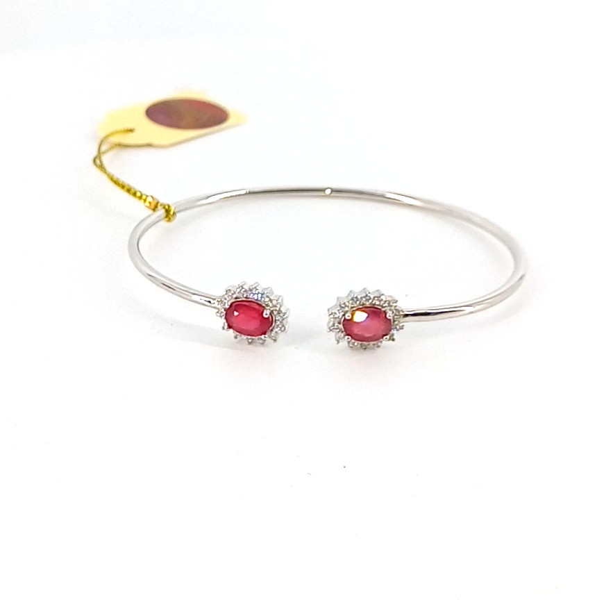 🔥🔥🔥Exclusive RUBY Bracelet in Silver & White Gold🔥🔥🔥