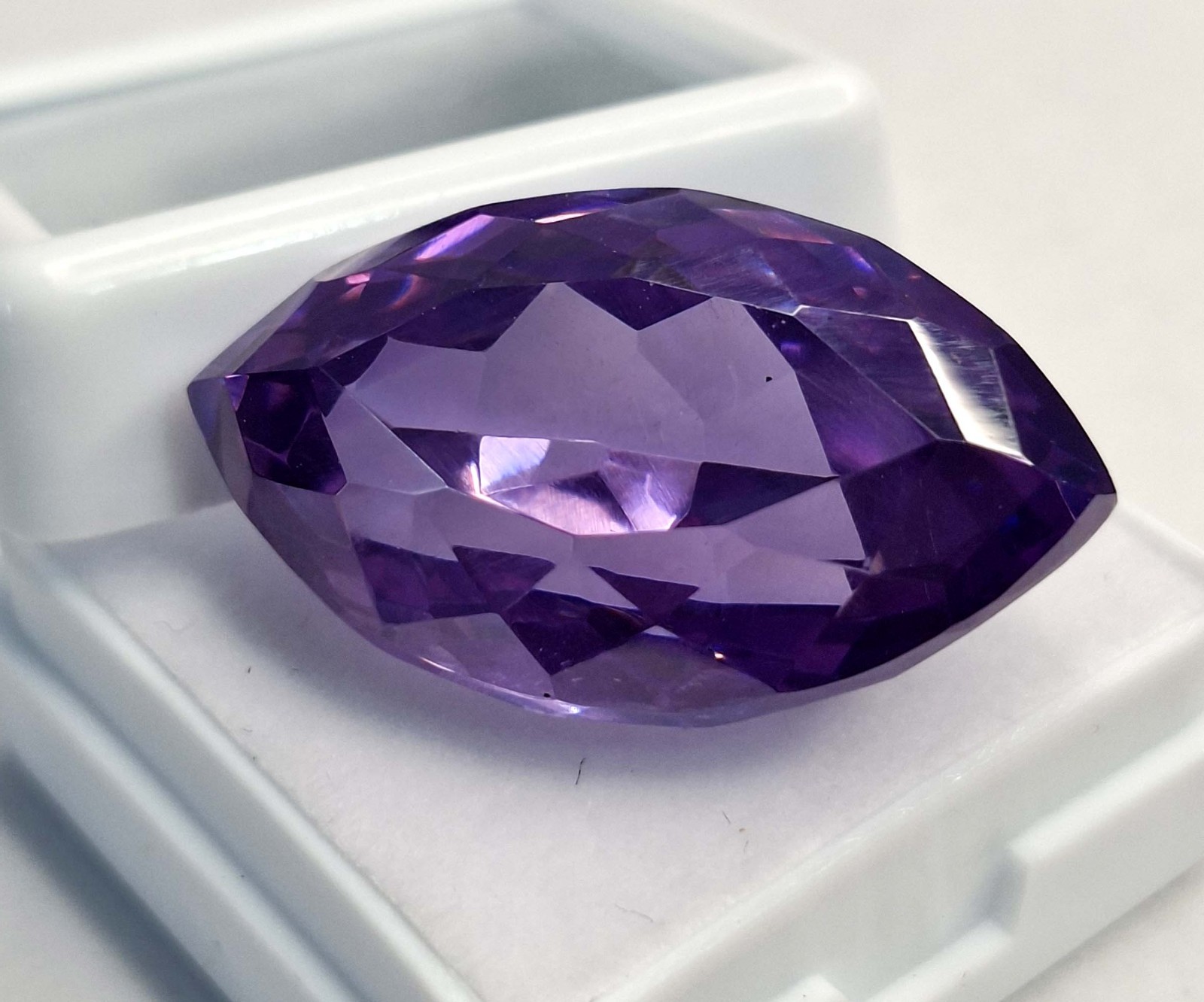 Certified Marquise Cut 58-60 Ct Purple Zircon Natural Loose Gemstone RK856
