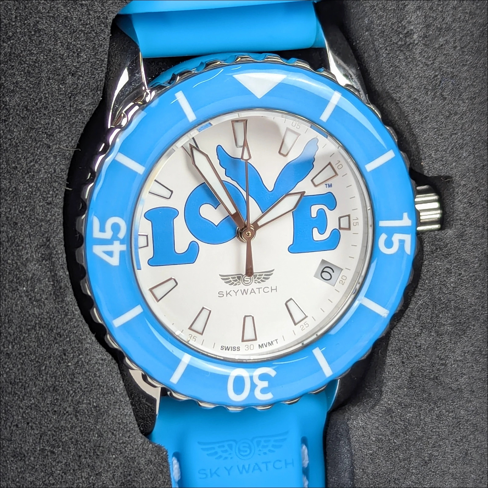 Skywatch x Coldplay 38mm AM-01 Swiss Watch – Signed by Chris Martin