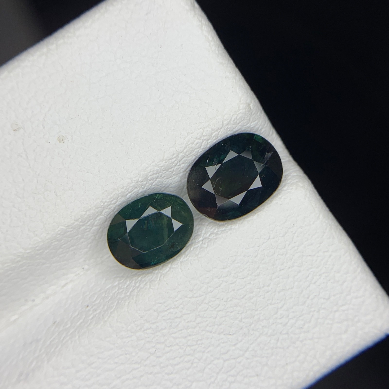 Natural Parti Sapphire Pair 3.20 Ct Oval Madagascar Untreated Loose Gems G98 G99
