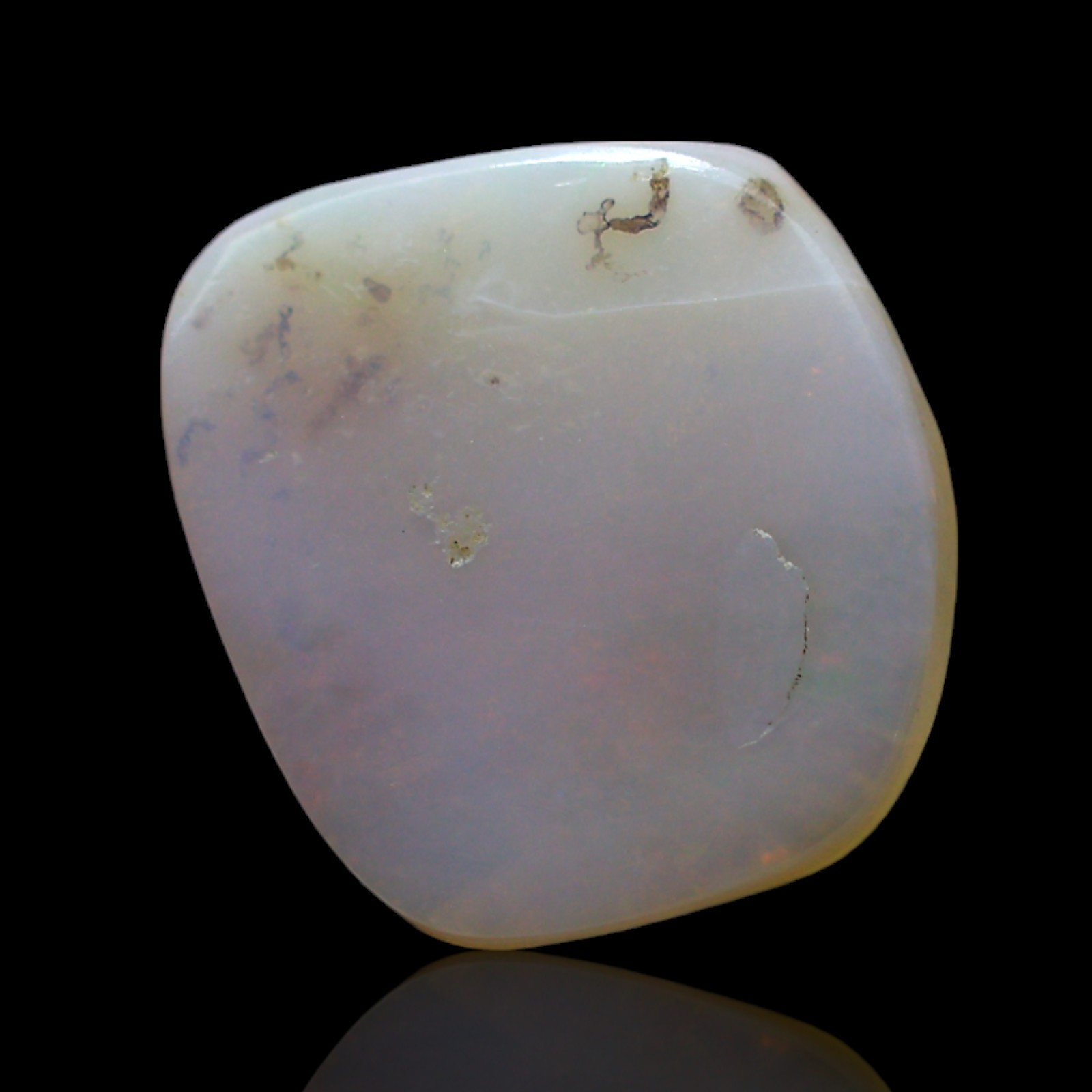 2.00 Cts Natural Fire Opal Gemstone Jewelry Making Cabochon 12x11x2 mm