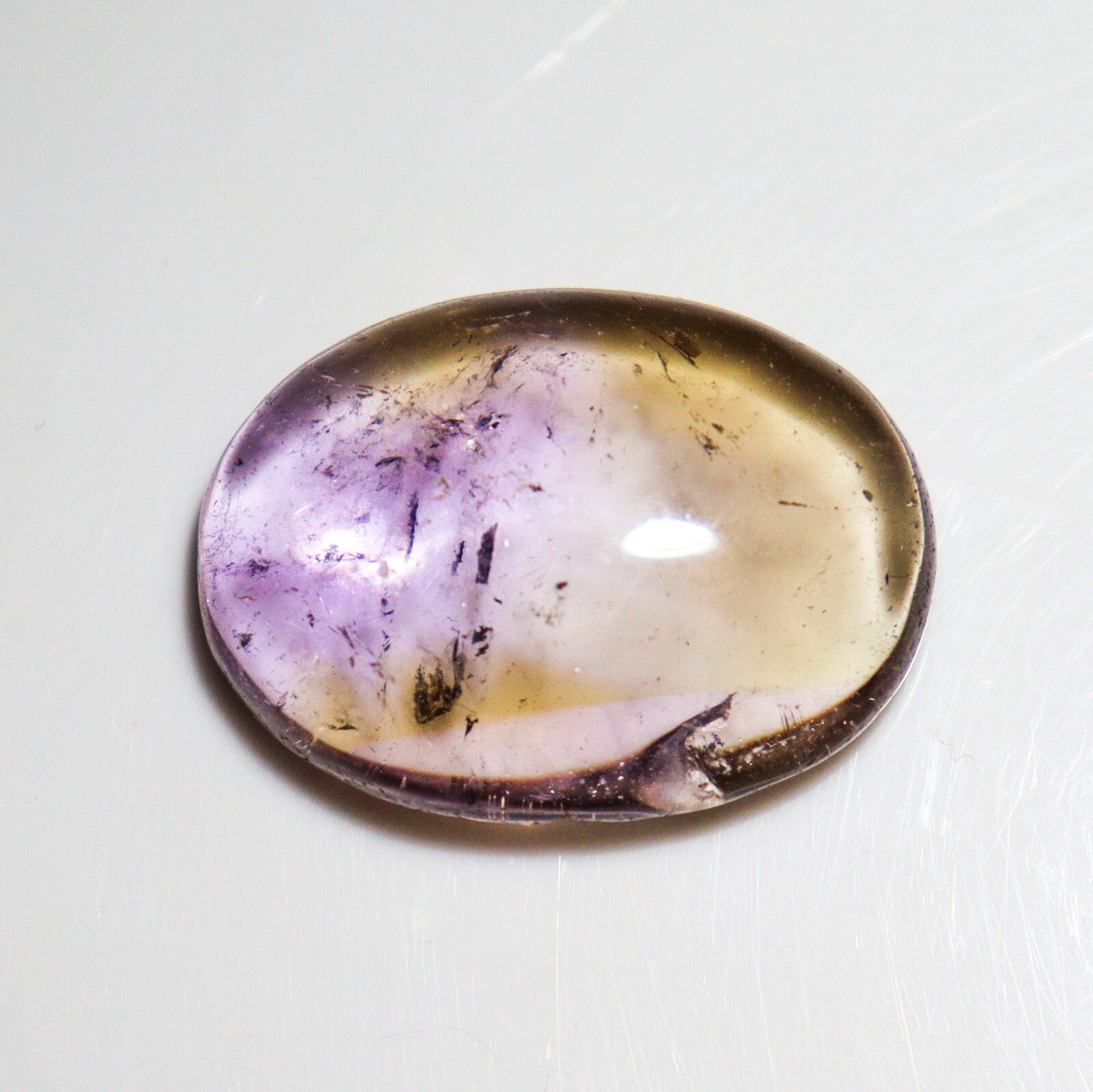 Handcrafted Ametrine Cabochon 28.00 Ct Crystal Gem Loose Stone for Rings