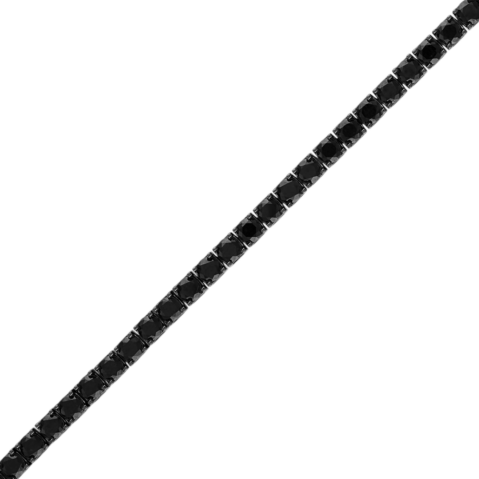 Bulova Jewelry Men’s Classic Black Ruthenium Plated Sterling Silver Tennis Br…
