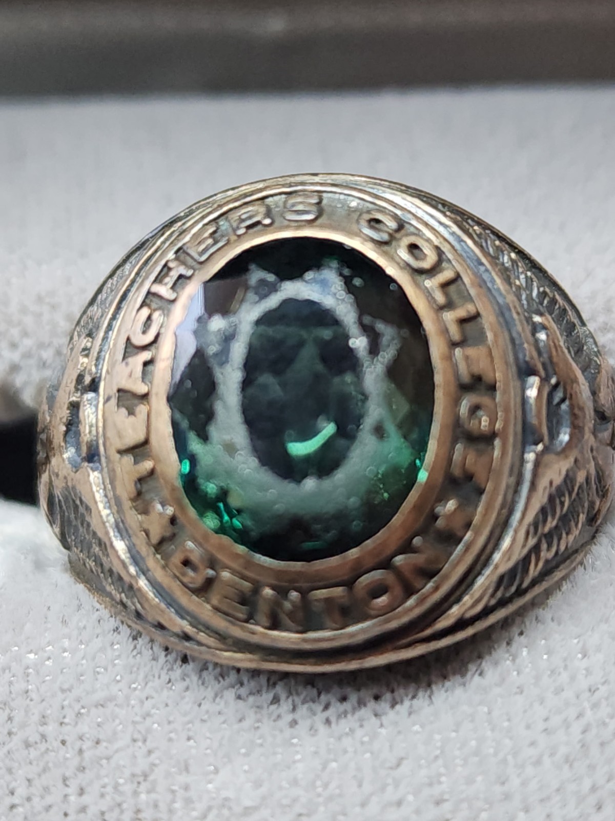 North Texas State Teachers College Class Ring – Mean Green – UNT – NTSU