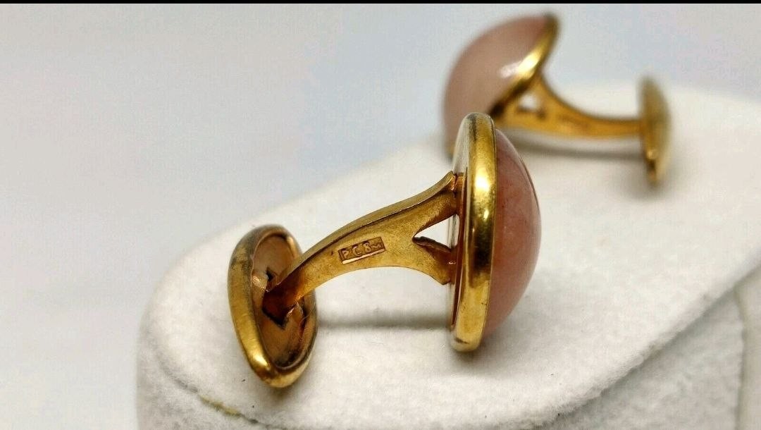 Vintage Soviet cufflinks USSR jewelry, 1960s – 1970s.