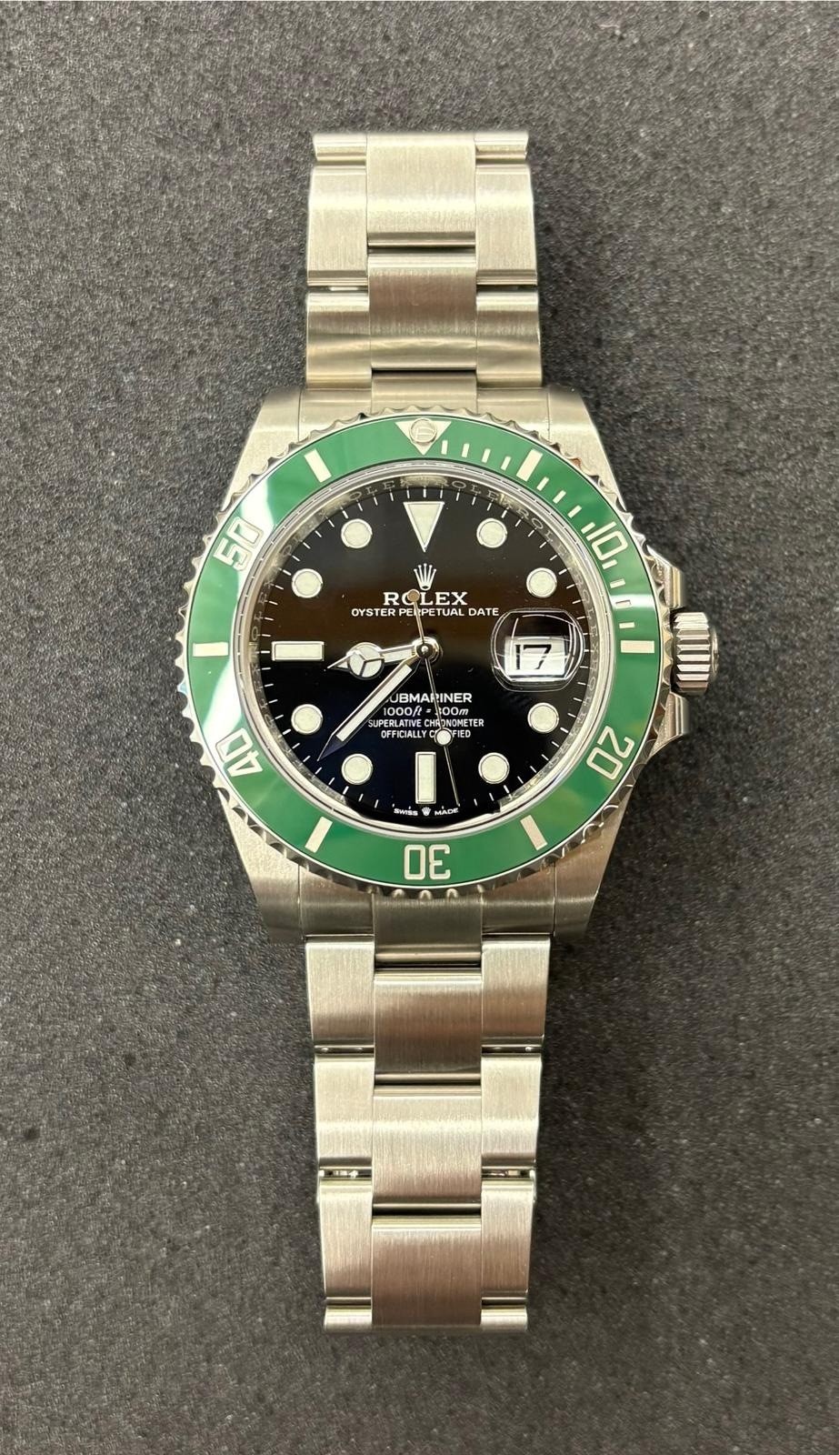 Rolex Submariner Starbucks Date Black Dial Green Bezel Mens Watch 126610LV-0002