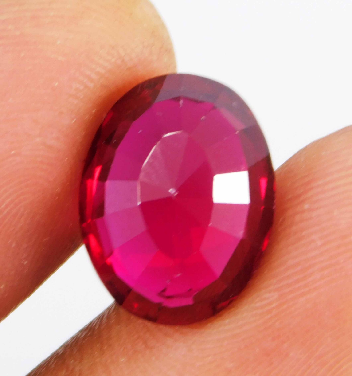 Certified 12.35 Ct Natural BURMA Red Ruby Unheated Oval Cut Loose Gemstone