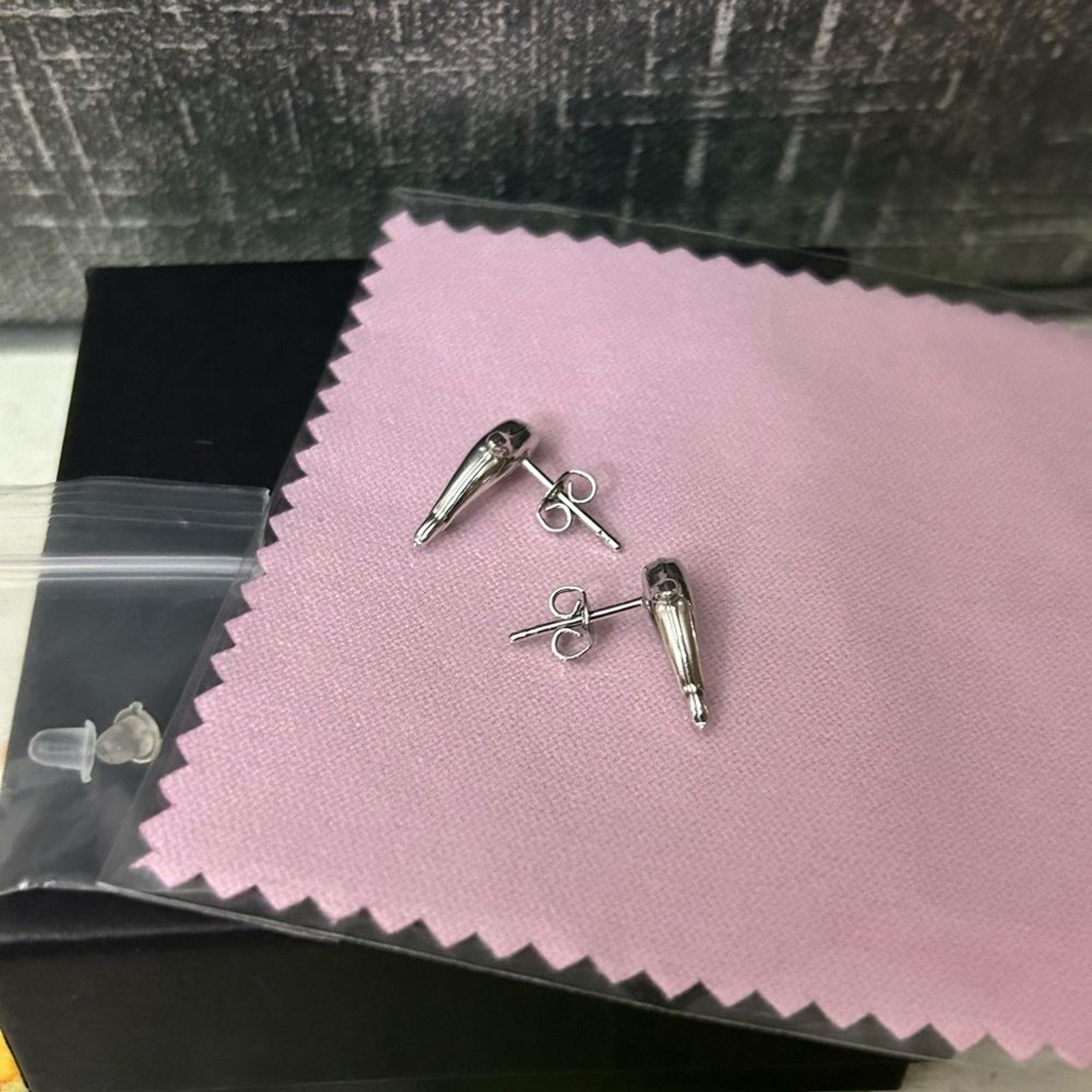Silver Dolphin Post Earrings