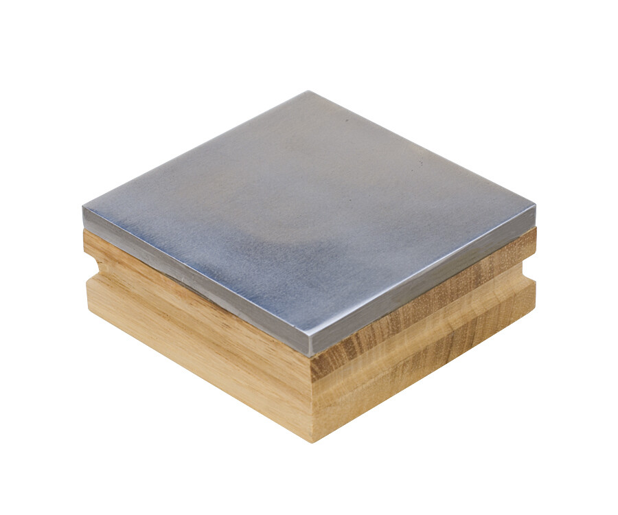STEEL AND WOOD BENCH BLOCK 3″x3″