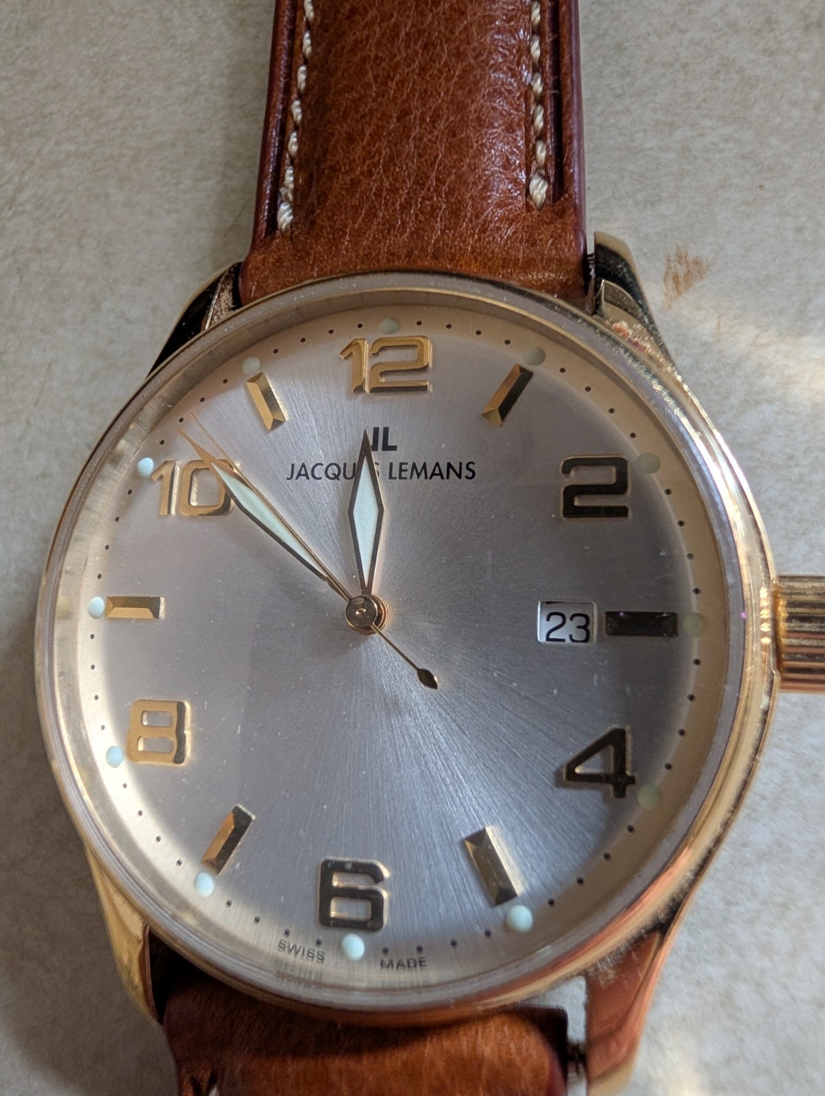 Jacques Lemans Mens Watch 1-1168 Swiss