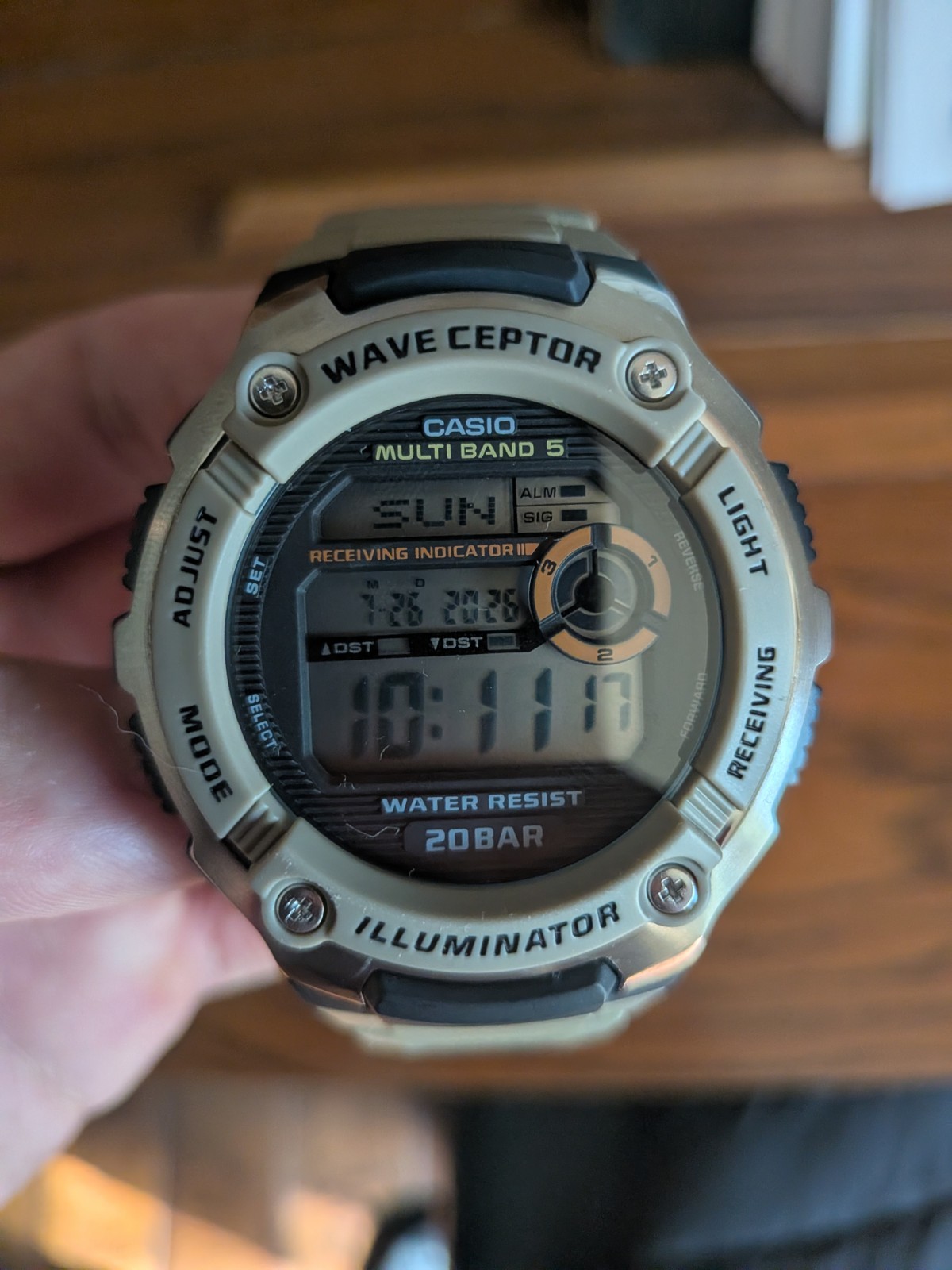 Casio Wave Ceptor Digital Watch WV200R-5ATN Water Resistant 200M World Atomic