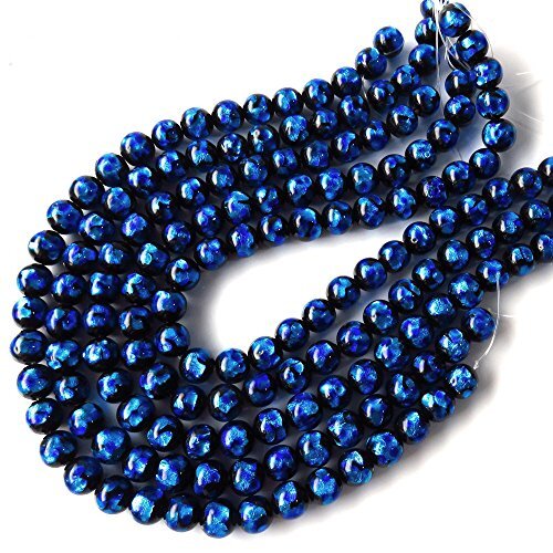 Japan Okinawa Firefly glass blue series beads 12mm length 40cm ‎hotaru-glass-b