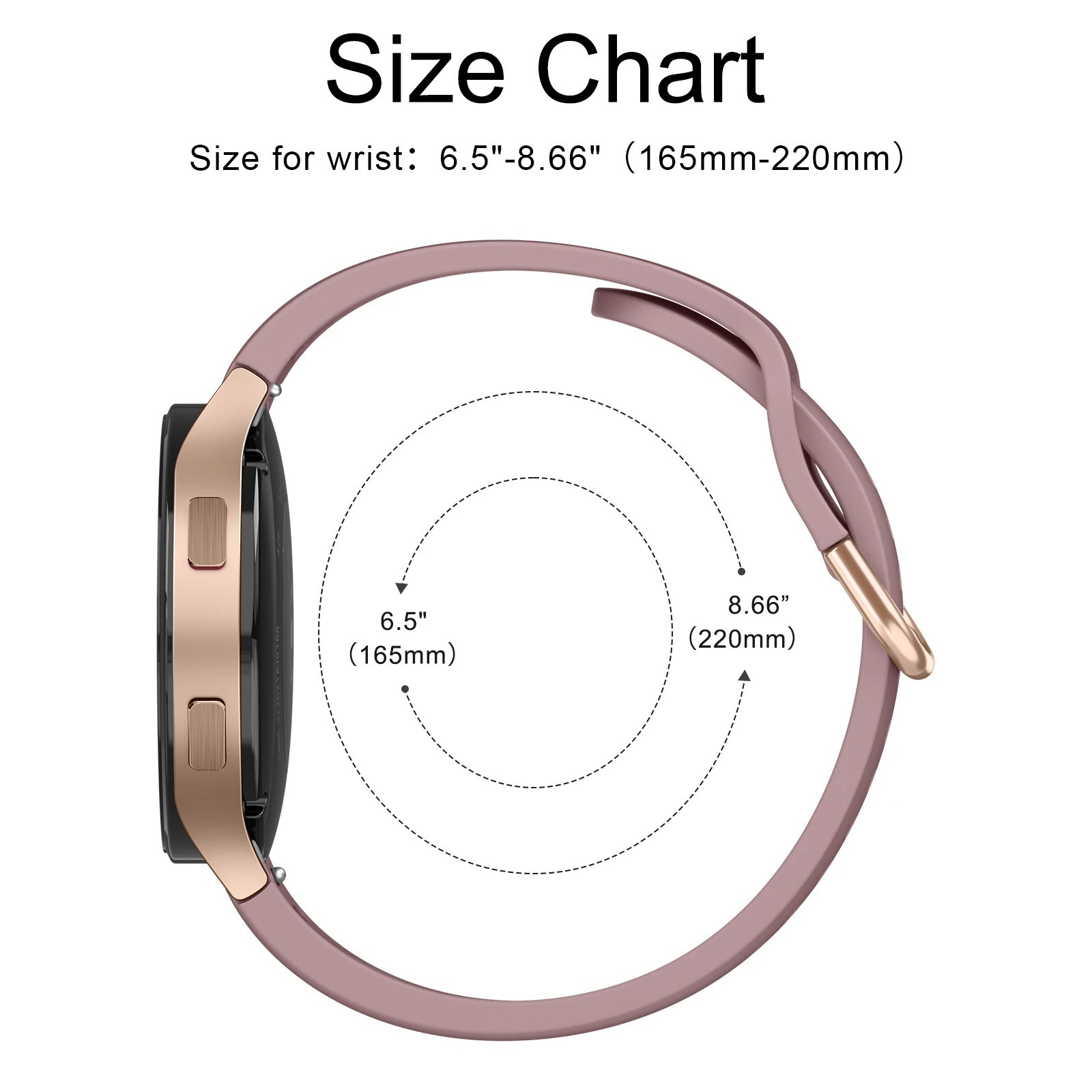 For Samsung Galaxy Watch Silicone Band 4 5 6 7 40/44/45mm Classic 42/43/46/47mm