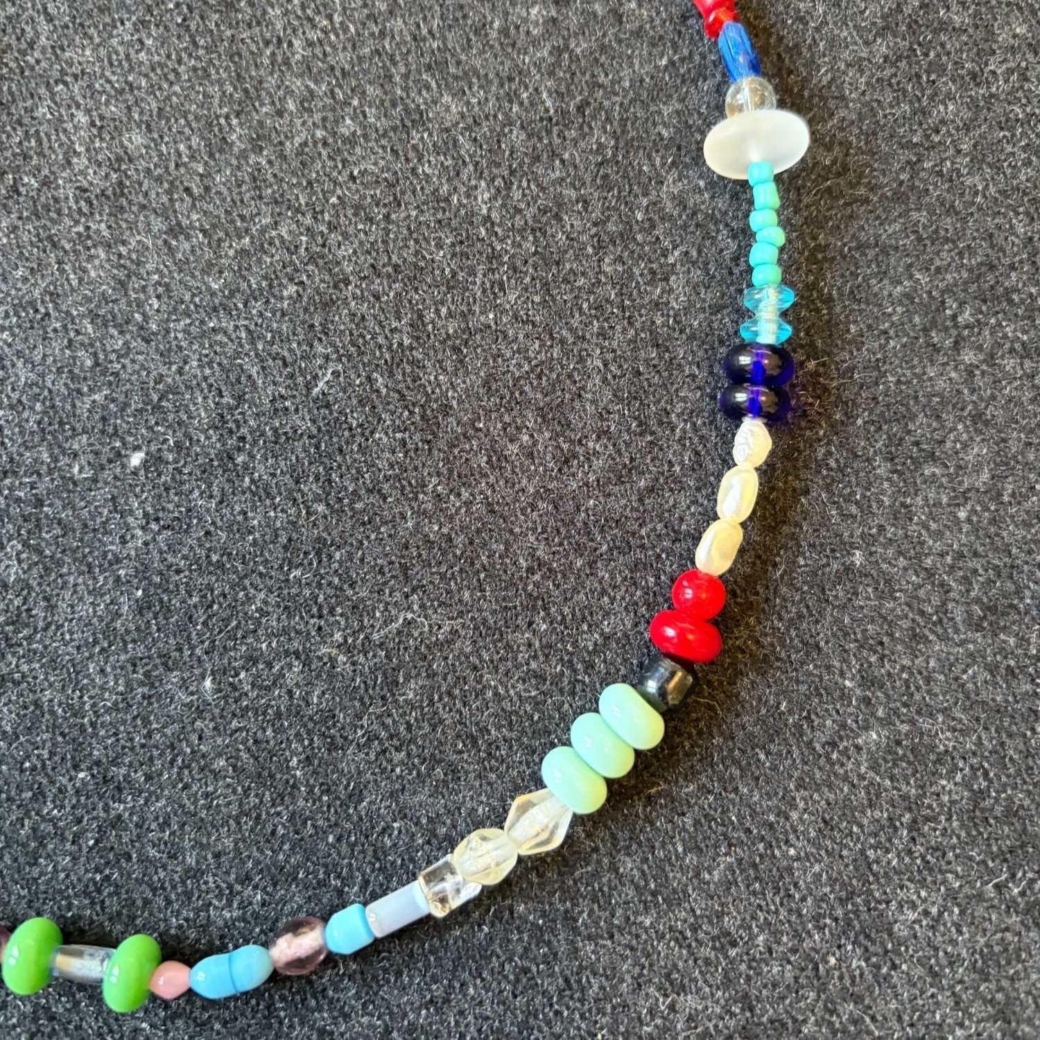 Handmade Multicolor Mixed Bead Necklace