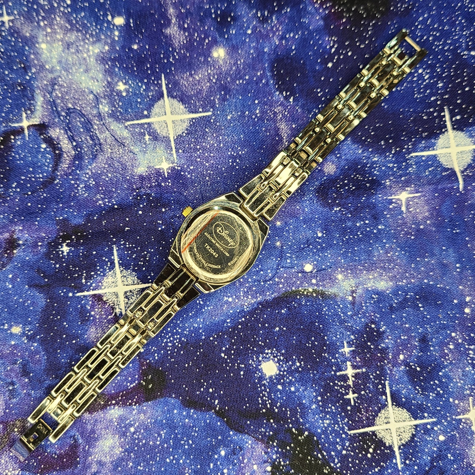 Vtg Disney Tinkerbell Couture Crystal Dress Watch MOP Face Ready To Wear | Video