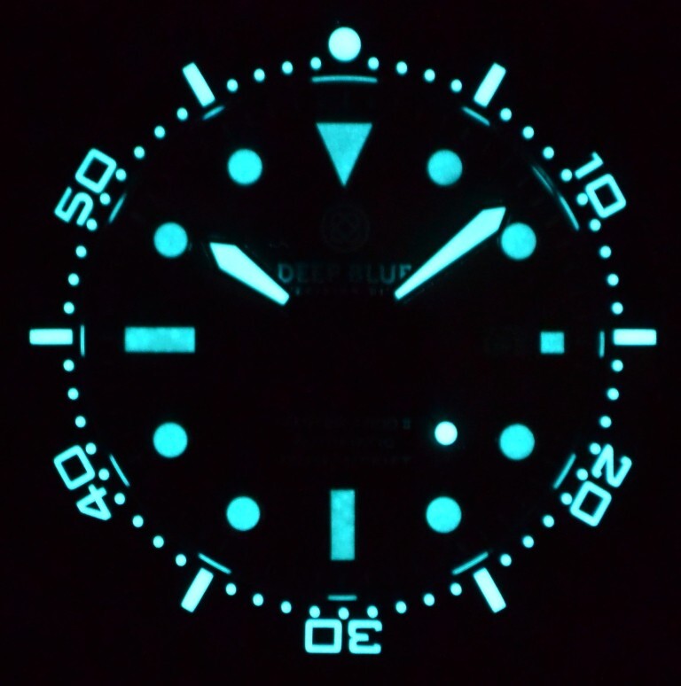 DEEP BLUE MASTER 1000 II 44MM AUTOMATIC DIVER OCEAN AQUA SEA BLUE DIAL