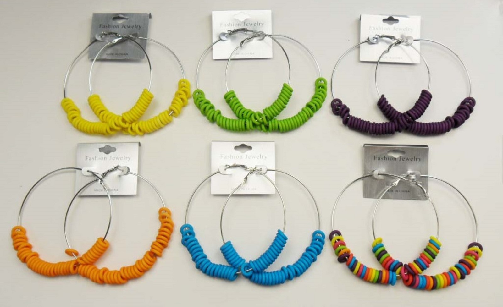 Wholesale Jewelry lot 10 pairs Big Colorful Fashion Hoop Earrings Us-seller 197